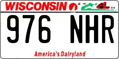 WI license plate 976NHR