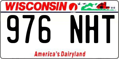 WI license plate 976NHT