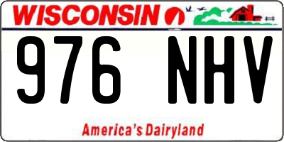 WI license plate 976NHV