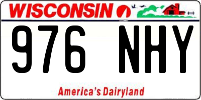 WI license plate 976NHY
