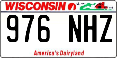WI license plate 976NHZ