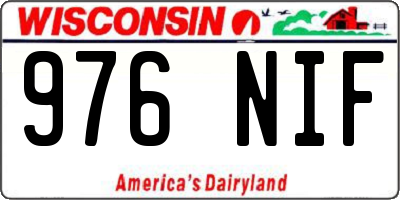 WI license plate 976NIF