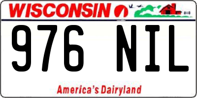 WI license plate 976NIL