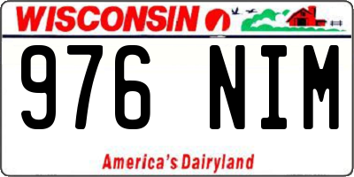 WI license plate 976NIM