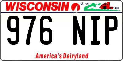 WI license plate 976NIP