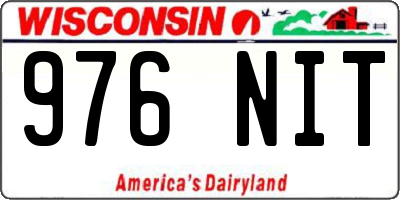 WI license plate 976NIT