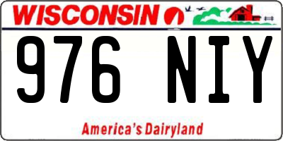 WI license plate 976NIY