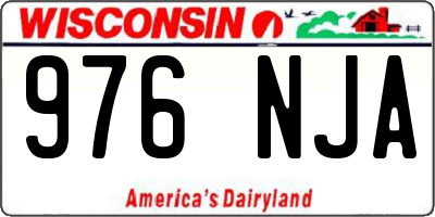 WI license plate 976NJA