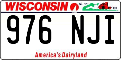 WI license plate 976NJI