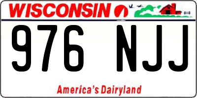 WI license plate 976NJJ