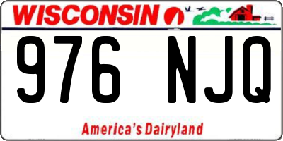 WI license plate 976NJQ