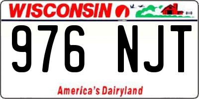 WI license plate 976NJT