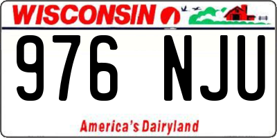WI license plate 976NJU