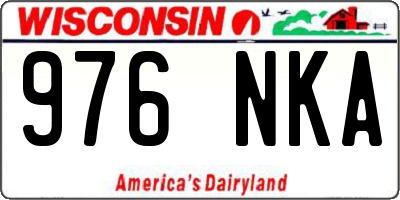 WI license plate 976NKA