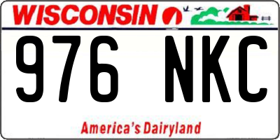 WI license plate 976NKC