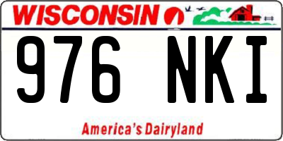 WI license plate 976NKI