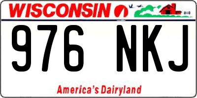 WI license plate 976NKJ