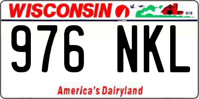 WI license plate 976NKL
