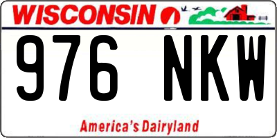 WI license plate 976NKW
