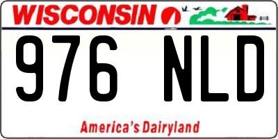 WI license plate 976NLD