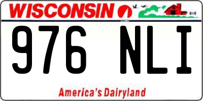 WI license plate 976NLI