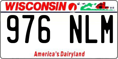 WI license plate 976NLM