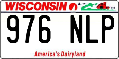 WI license plate 976NLP
