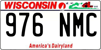 WI license plate 976NMC