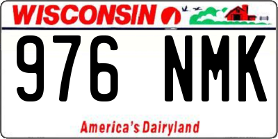 WI license plate 976NMK