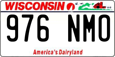 WI license plate 976NMO