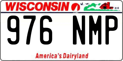 WI license plate 976NMP