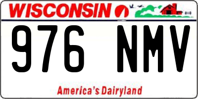 WI license plate 976NMV