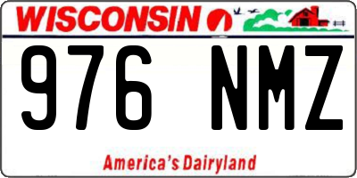 WI license plate 976NMZ