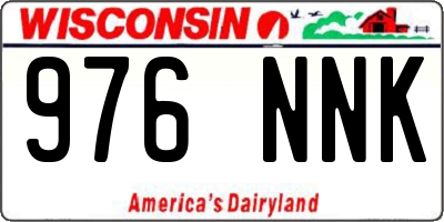 WI license plate 976NNK