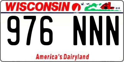 WI license plate 976NNN