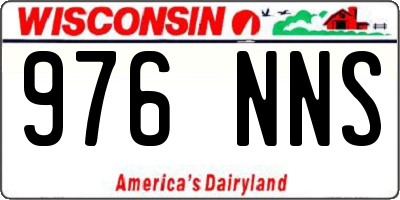 WI license plate 976NNS