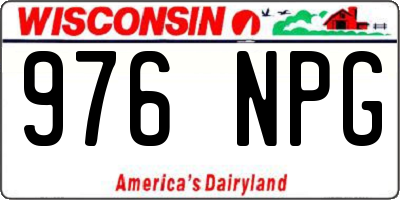 WI license plate 976NPG