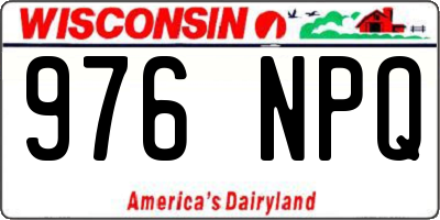 WI license plate 976NPQ