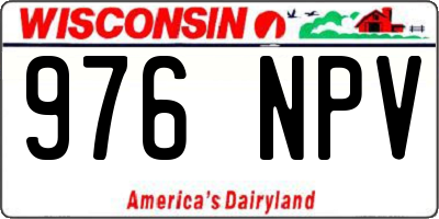 WI license plate 976NPV