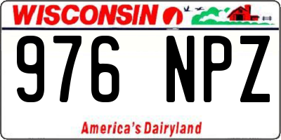 WI license plate 976NPZ