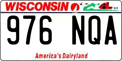 WI license plate 976NQA