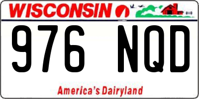 WI license plate 976NQD