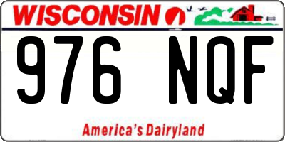 WI license plate 976NQF