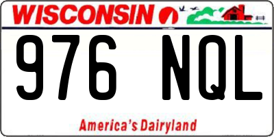 WI license plate 976NQL