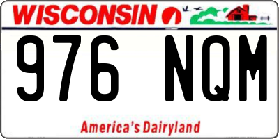 WI license plate 976NQM