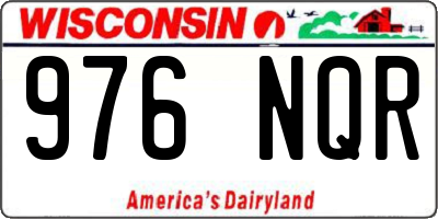 WI license plate 976NQR