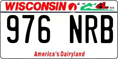 WI license plate 976NRB