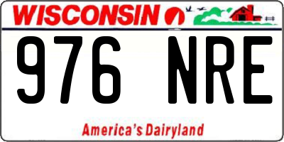 WI license plate 976NRE