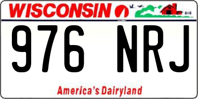 WI license plate 976NRJ