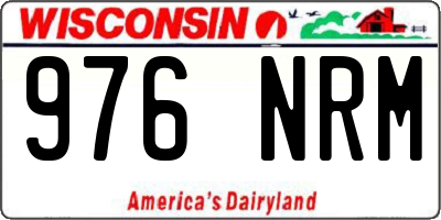 WI license plate 976NRM
